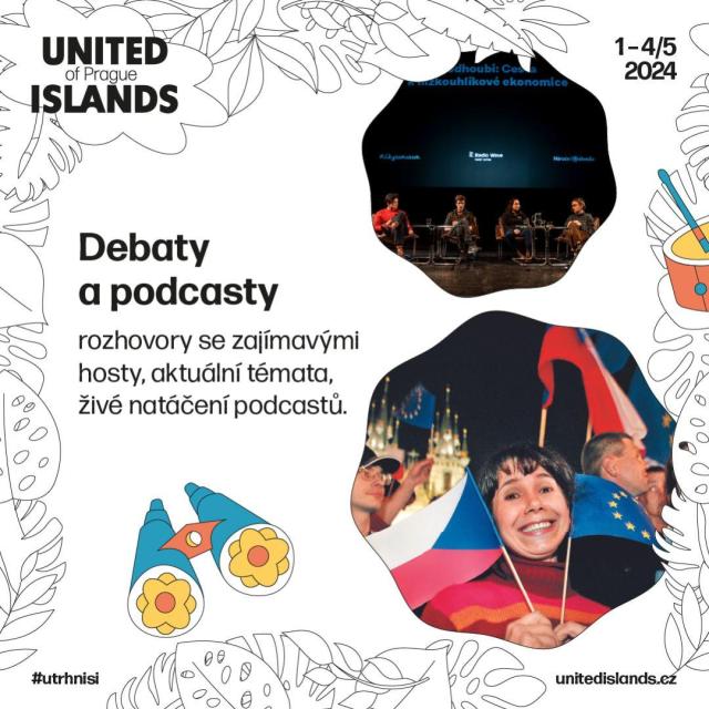 Debaty a podcasty na United Islands of Prague 2024!